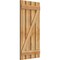 Ekena Millwork Spaced Board-n-Batten Shutters w/Z-Bar, Rough Sawn Western Red Cedar, 23W x 47H, PR RBS06Z23X047RWR - alternate 3